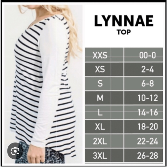 LuLaRoe Lynnae long sleeve top - Picture 3 of 3
